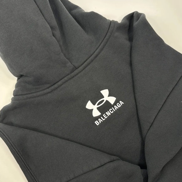 Balenciaga x Under Armour Black Hoodie - Size M - Picture 4 of 6